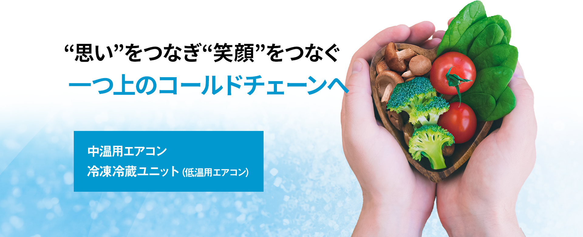 “思い”をつなぎ“笑顔”をつなぐ 一つ上のコールドチェーンへ。